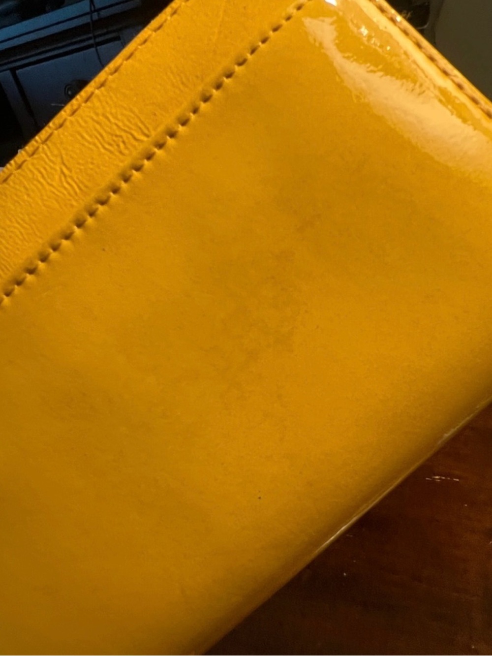 Kate Spade New York Harrison Street Lacey wallet Yellow Leather Storybook Lining - Picture 6 of 16